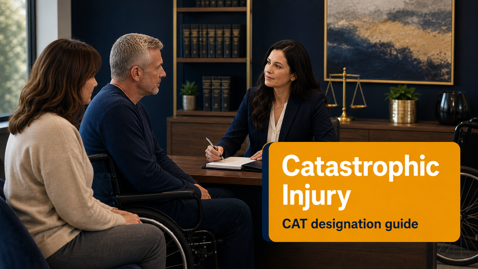 Catastrophic injury Ontario legal guide consultation scene.