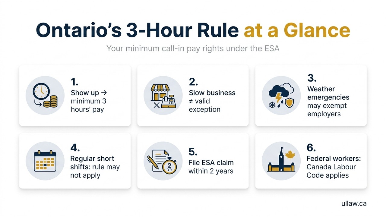 Ontario's 3-Hour Rule at a Glance
