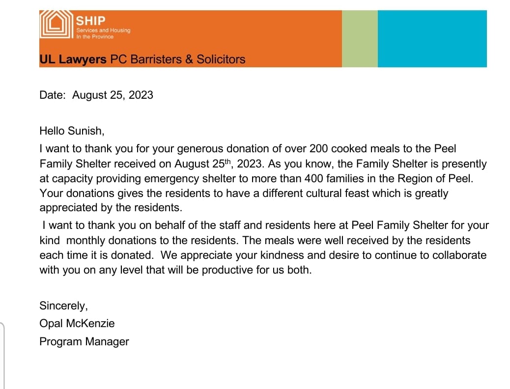 Local Nourishment letter 5