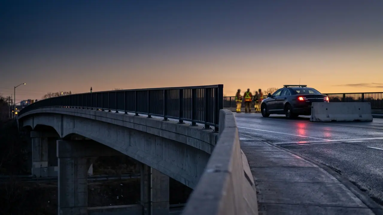 Police officer struck by vehicle on Leaside Bridge suffers minor injuries