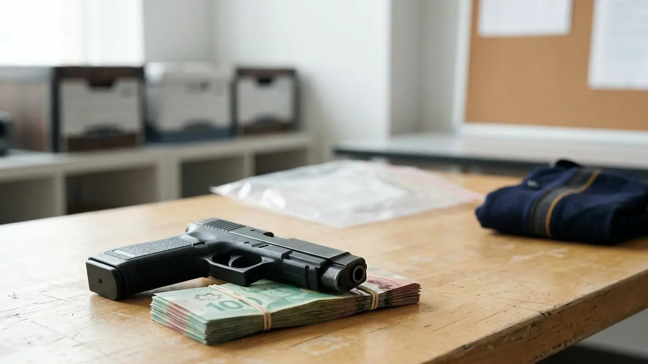Mississauga man charged after firearm seized; Firearm, cash seized in Courtice